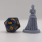 
Irene Milady DnD Dungeons and Dragons 28mm/32mm TTRPG Fantasy Miniature Posh Lady Wargame Scatter NPC Lady holding torch OR fan