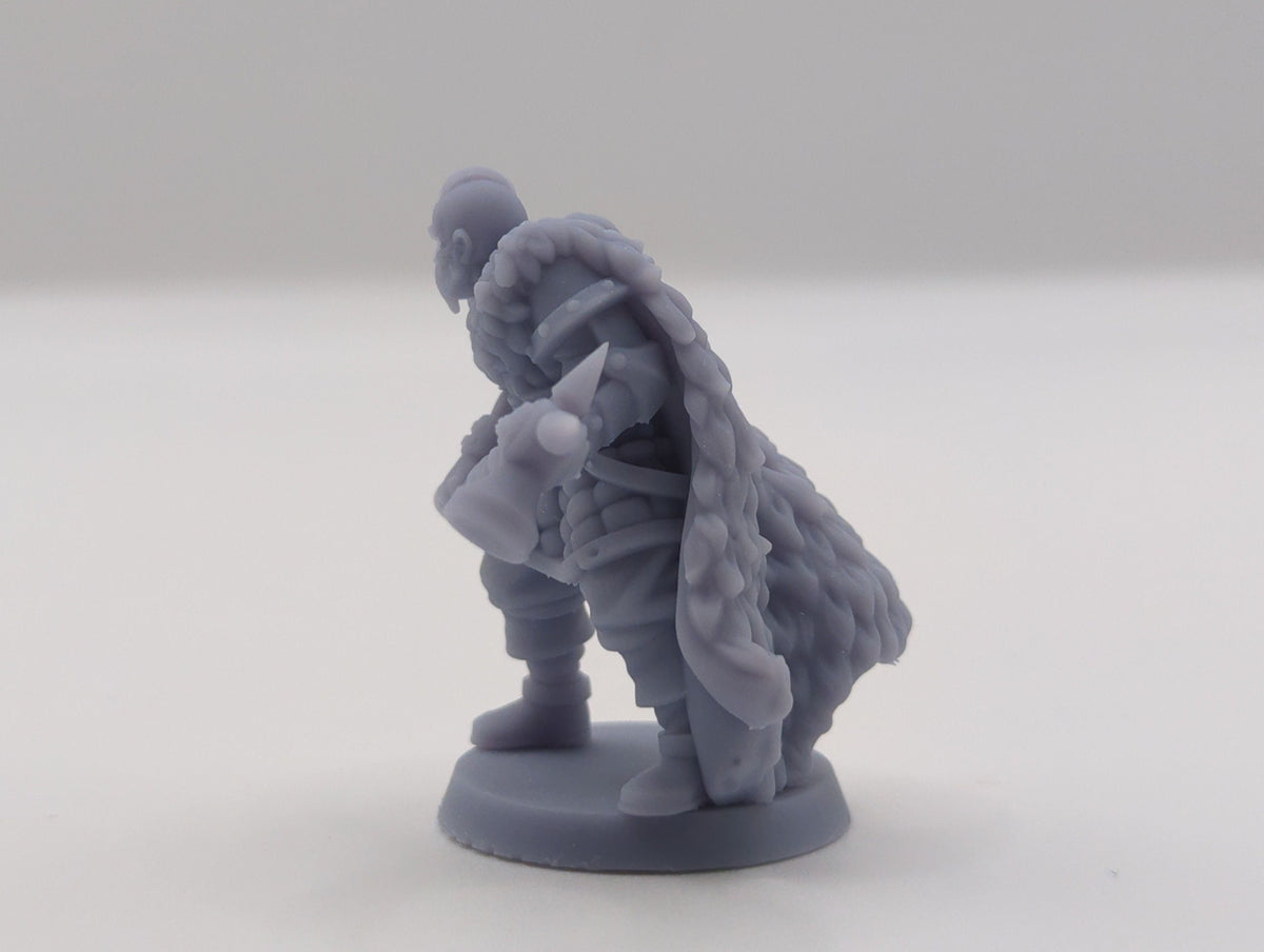 
Hammer Wielding Mercenary, DnD, Dungeons and Dragons, Tabletop RPG, Miniatures, 28mm or 32mm Scale, Pathfinder, DnD Warrior by Vae Victis