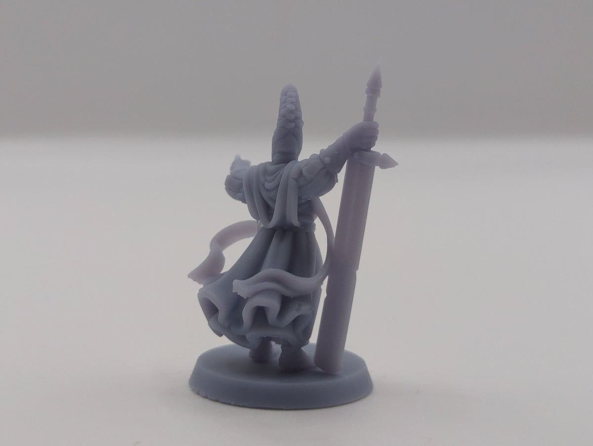 
Nightbringer DnD Dungeons and Dragons 28mm/32mm TTRPG Fantasy Wargame Miniatures Magic NPC 3D Printed Miniature NPC Medieval warrior