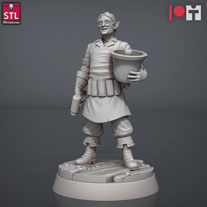 Bell Maker Vendor, DnD, Dungeons and Dragons, Townsfolk Set, Fantasy, NPC Vendors, DnD Scatter Terrain,