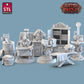 
Laundry Set, DnD, Dungeons and Dragons, Scatter Terrain, Clothing, Props, TTRPG Fantasy Miniatures, DnD Townsfolk NPCs, Villagers, Furniture