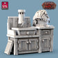 
Laundry Set, DnD, Dungeons and Dragons, Scatter Terrain, Clothing, Props, TTRPG Fantasy Miniatures, DnD Townsfolk NPCs, Villagers, Furniture