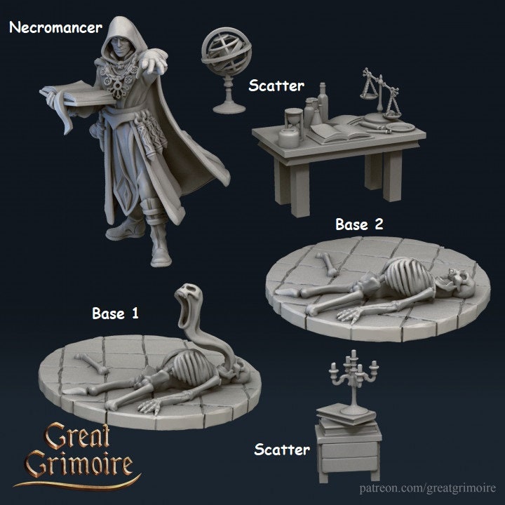 
Necromancer, Undead, DnD, Dungeons and