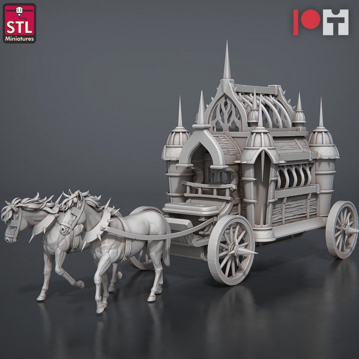 
Inquisitors Set DnD Wagon, Furniture, Villagers 28mm/32mm Scale Dungeons and Dragons Scatter Terrain Miniatures for Intriguing Adventures