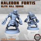 10pc Elite Kill Squad Miniatures, Kaledon Fortis Minis, Space Marines, TTRPG Minis, Fantasy Modular Miniature Set