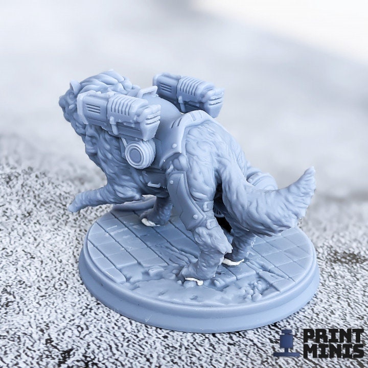 
Koshka wolf Miniature, Dog, DnD Wolf Monster, DnD 5e, D&D, NPC, DnD, Dungeons and Dragons, Scifi Miniature, Wolf Miniature, Pet companion