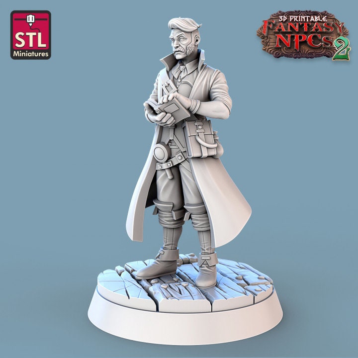 
Investigator Set, Detective NPCs, DnD, Dungeons and Dragons, Furniture, DnD Scatter, DnD Terrain, Furniture, Townsfolk, TTRPG Decoration D&D