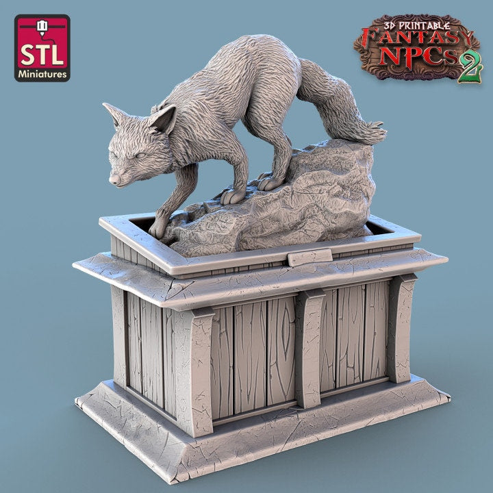 
Trophy Hunter Set, DnD Dungeons and Dragons, Furniture, TTRPG Scatter Terrain, Hunter Miniatures, Wargame props, Tabletop NPCs, Vendor Set