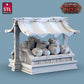 
Fruit Seller, Fruit Vendor, DnD Dungeons and Dragons TTRPG Miniatures, Scatter Terrain, Fruit Stall, Market Stall, 28mm 32mm Scale Props