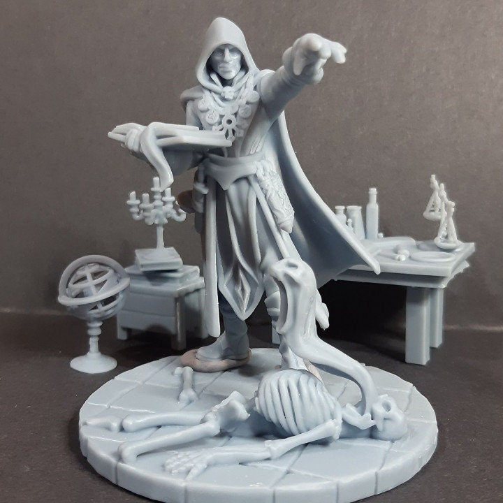 
Necromancer, Undead, DnD, Dungeons and Dragons scatter terrain, Miniatures, Skeleton Miniatures, Furniture, Tabletop RPG, Dioramas - Great G