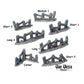 
Wood Fences, Set or Single 28mm 32mm Scale DnD Dungeons and Dragons Village Scatter Terrain Fence Miniatures for Tabletop RPG Fantasy Games