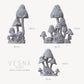 10mm/15mm Fungi Forest Miniatures, DnD Dungeons and Dragons Forest Miniature Terrain Scatter Basing Materials for Dioramas Fantasy RPGs