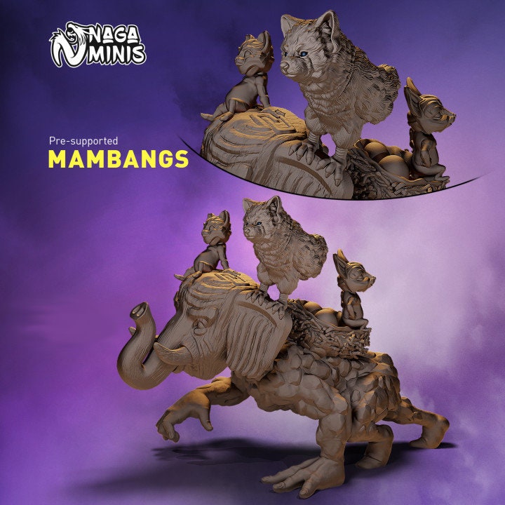 
Mambangs the Masked Magical Creatures DnD Dungeons and Dragons Miniature Fantasy RPG Figurines DnD Monster Fantasy Miniatures 28mm/32mm Beas