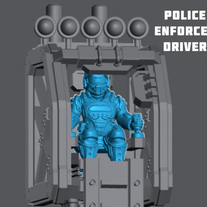 
Harvester Bot with Drivers - Futuristic Farming Robot Miniature - 28mm/32mm Scale - Sci-Fi Agriculture Machine - TTRPG Fantasy Accessory