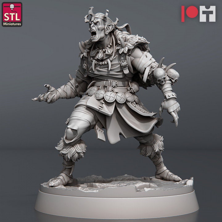 
Ghoul King Set DnD Dungeons and Dragons 28mm/32mm Enemy Frostgrave Fantasy RPG Character DnD Monster Creature Boss