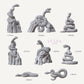 
Snake Miniature Basing materials DnD Dungeons and Dragons Tabletop RPG Miniature Terrain DnD Scatter Snake Miniatures Diorama Desert Scatter