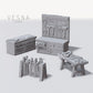 Blacksmith Forge Tools and Workshop Miniatures for DnD Dungeons and Dragons 28mm/32mm Diorama Scenery Fantasy TTRPG Tool Miniatures