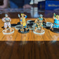 25mm Bases for DnD Dungeons and Dragons TTRPG Miniature bases great for 28mm Heroic Scale Figurines Roleplay Miniature Bases Clear & Black