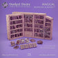 21pc Book Shelves Library Miniature Terrain DnD Dungeons and Dragons 28mm/32mm Wargame Scatter Tavern Furniture TTRPG Fantasy Miniatures