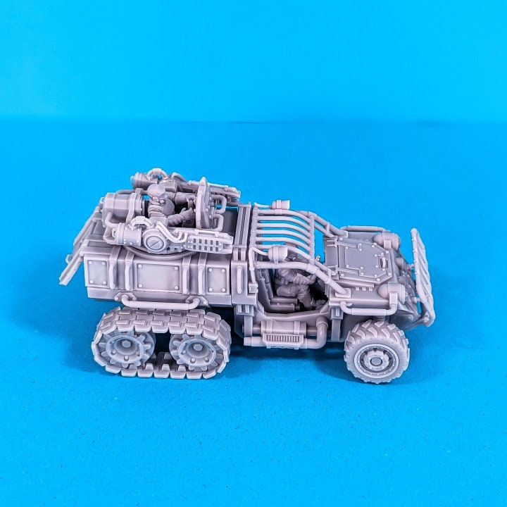 ATV With Drivers DnD Dungeons and Dragons 28mm/32mm 4 Gun Options TTRPG Miniature Wargames Scifi Wargame Vehicles Wargame Scatter Terrain