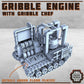 
Gribble engine with Chef 28mm/32mm Scifi Wargame Scatter Terrain Food 'Truck' Chef Miniature NPC TTRPG Wargame Miniatures