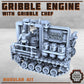
Gribble engine with Chef 28mm/32mm Scifi Wargame Scatter Terrain Food 'Truck' Chef Miniature NPC TTRPG Wargame Miniatures