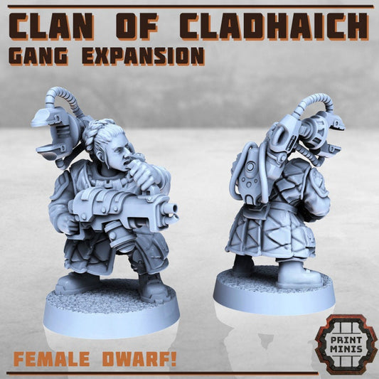 8pc Clan of Cladhaich Mineral Gang Scifi Resin Miniatures 28mm heroic Tabletop Wargame Miniatures