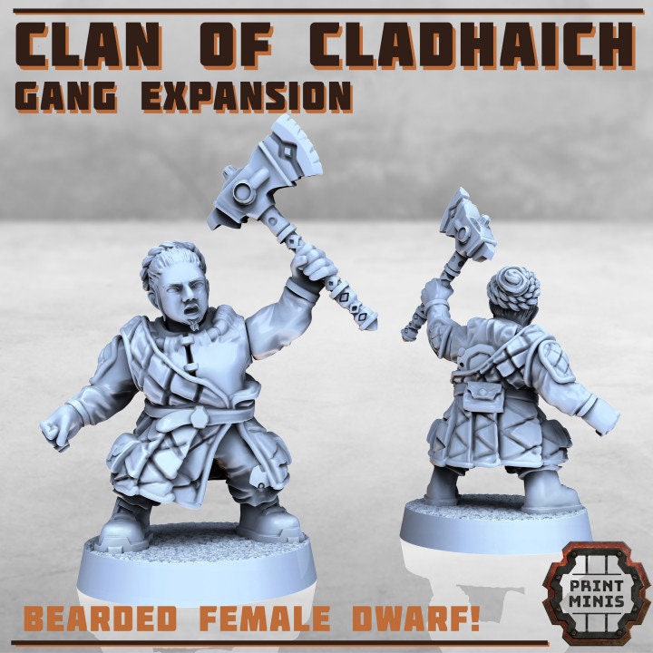 8pc Clan of Cladhaich Mineral Gang Scifi Resin Miniatures 28mm heroic Tabletop Wargame Miniatures