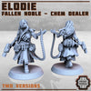 Elodie Chem Dealer Fallen Noble 28mm/32mm Scifi Miniatures Tabletop RPG Wargame NPC Scifi Post Apocalyptic NPC Poison Miniature