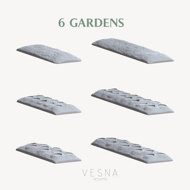 
Gardens Vegetable Patch DnD Dungeons and Dragons Plant Miniatures DnD Soil Farm Scatter Terrain 28mm/32mm Wargame Miniatures Fantasy RPG
