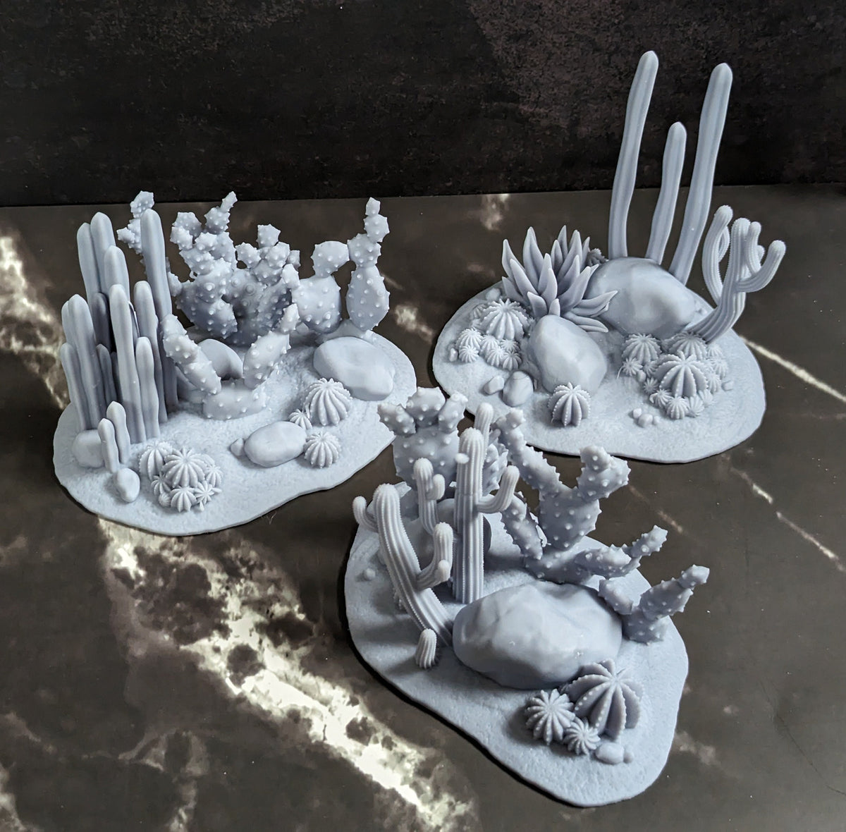 
Large Cacti DnD Dungeons and Dragons 28mm/32mm Desert Scatter Terrain Cactus Miniatures DnD Scenery Terrain Southwestern TTRPG Plants