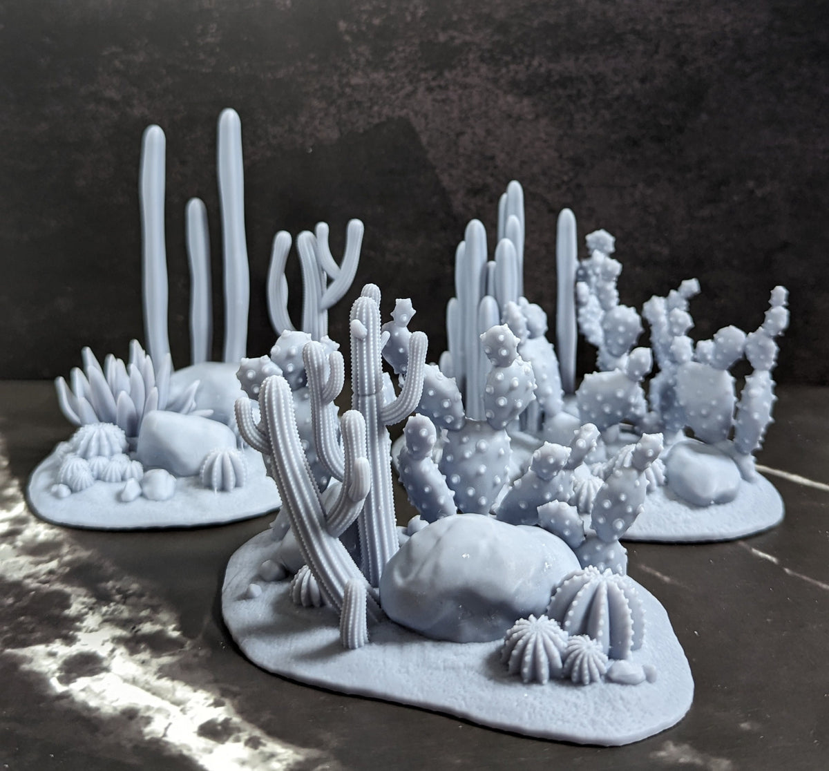 
Large Cacti DnD Dungeons and Dragons 28mm/32mm Desert Scatter Terrain Cactus Miniatures DnD Scenery Terrain Southwestern TTRPG Plants