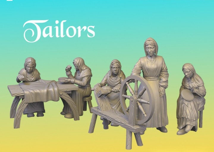 
Tailors Miniature Set DnD Dungeons and
