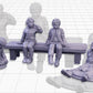 
Park Miniature Scatter Terrain DnD Dungeons and Dragons 28mm/32mm Sitting Children NPCs Wargame Miniatures Townsfolk NPC Children RPG Minis