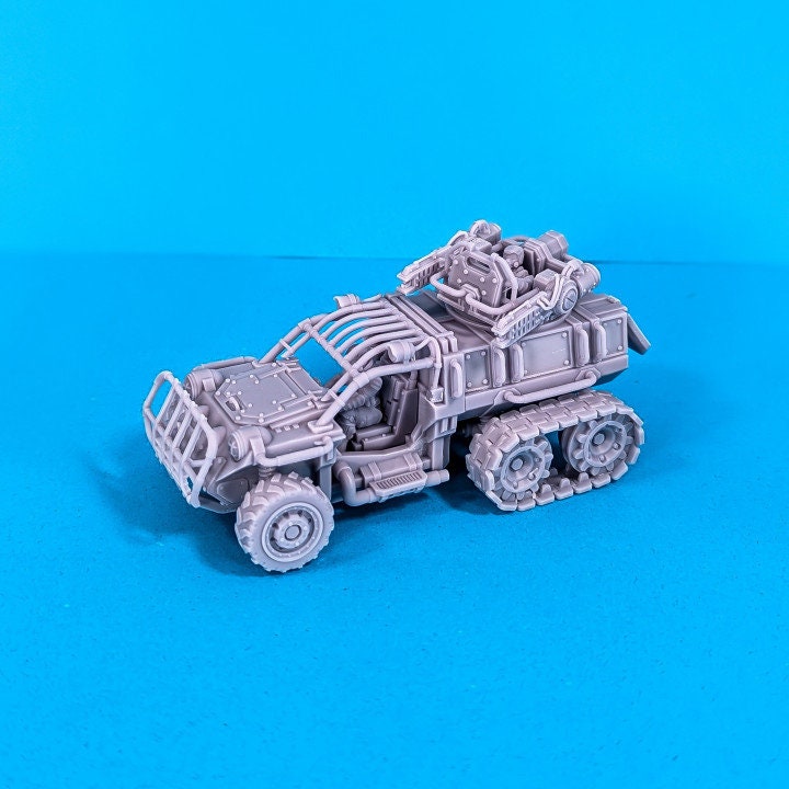 ATV With Drivers DnD Dungeons and Dragons 28mm/32mm 4 Gun Options TTRPG Miniature Wargames Scifi Wargame Vehicles Wargame Scatter Terrain