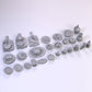 
Medieval Meal Food Dishes DnD Dungeons and Dragons 28mm/32mm Dollhouse Food Platters TTRPG Wargame Miniatures DnD Scatter Tavern food