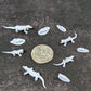 10pc Lizard Miniature Basing DnD Dungeons and Dragons 28mm/32mm Scatter Terrain Lizards DnD Creatures Iguana Miniatures Tiny Scatter TTRPG