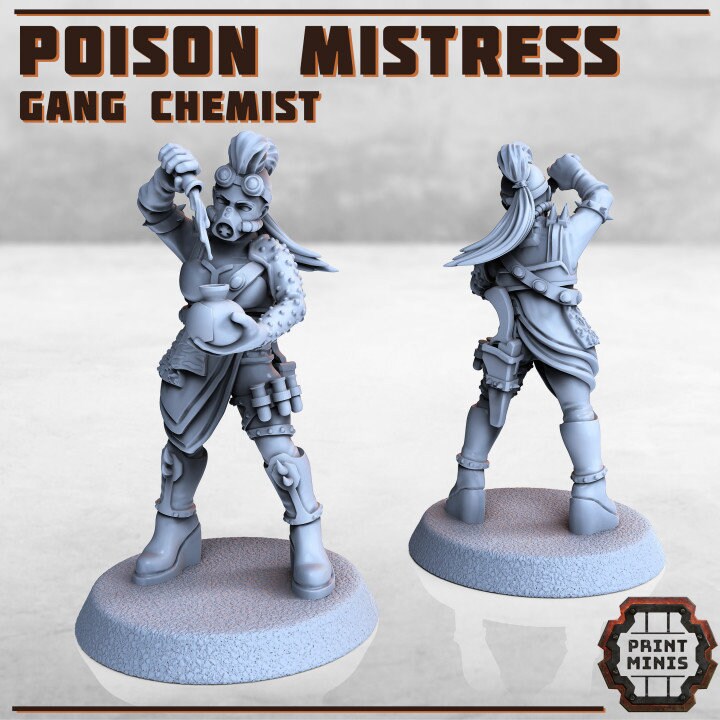 
Poison Mistress Gang Chemist Miniature