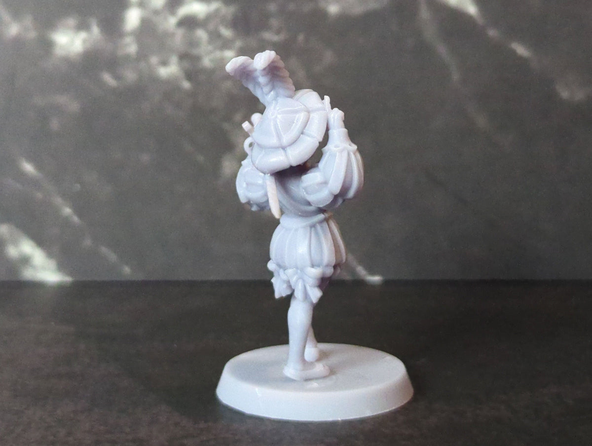 
Landsknecht girl DnD Mercenary Miniature 28mm 32mm Dungeons and Dragon TTRPG Miniature Female Figurine by Vae Victis