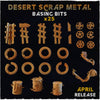 25pc Desert Scrap Metal DnD Dungeons and Dragons Basing Bits 28mm/32mm Tabletop RPG Scatter Terrain Scrapyard Miniatures Fantasy Roleplay