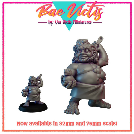 Bathing Halfling DnD Dungeons and Dragons 28mm/32mm TTRPG Wargame Fantasy RPG Miniature Bae Victis Fun Gift for DM Townsfolk npc