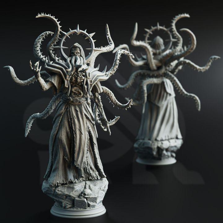
Elder Lich Flayer - Hendrak | 28mm/32mm/38mm TTRPG Dark Fantasy Wargaming Miniature Horror Aberration Undead Eldritch Mindflayer Creature