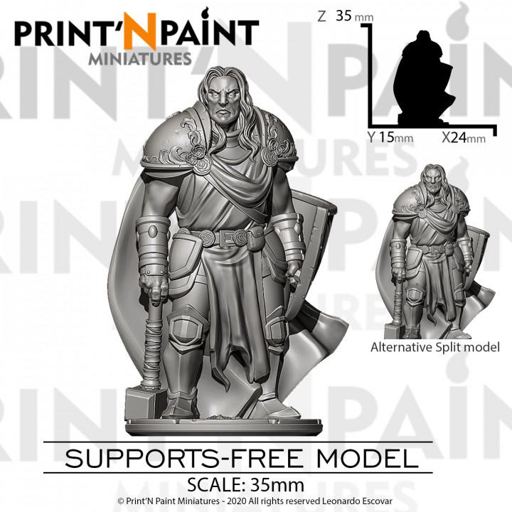 
Paladin Of The Rose Miniature – Dungeons and Dragons DnD 5e Pathfinder RPG Tabletop Fantasy Figure –PnP