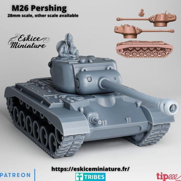 
M26 Pershing Etsy listing photo