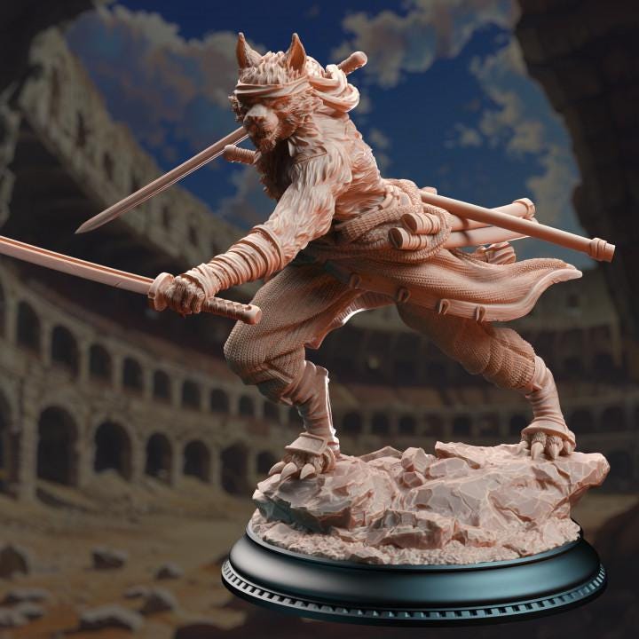 
Tabaxi Samurai Etsy photo 1