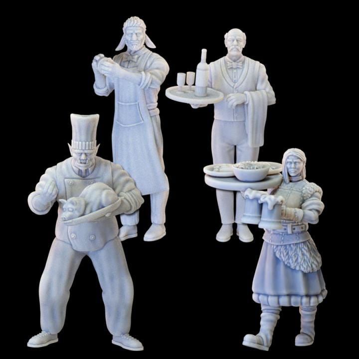 
4pc Tavern Workers Etsy photo