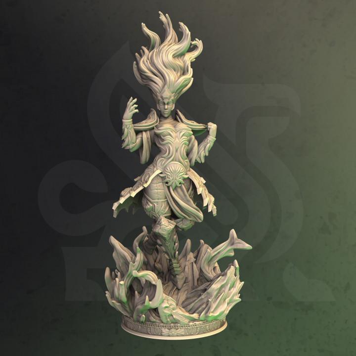 
Fiery Sorceress Miniature DnD Dungeons and Dragons 28mm/32mm Female Elf Figurine TTRPG Wargame Miniature Fantasy RPG Pathfinder 5e DnD 12K