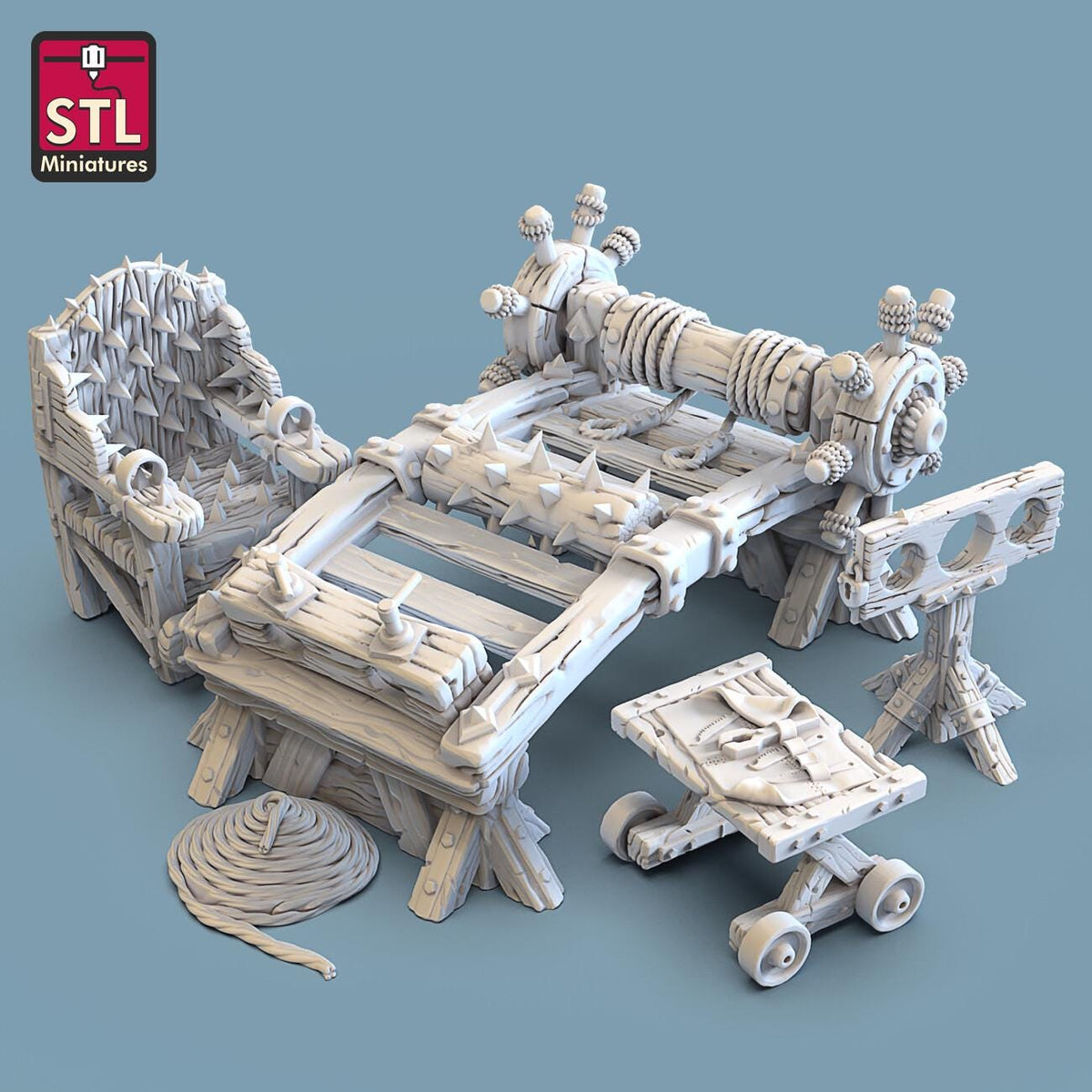 
Torture Chamber Miniatures DnD Dungeons and Dragons 28mm/32mm TTRPG Fantasy Props Scenery Miniatures Traps Spikes Wargame Scenery Scatter