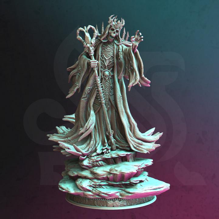 
Ancient Lich Skeleton DnD Dungeons and Dragons 28mm/32mm TTRPG Fantasy Miniature Undead Miniature Skeleton RPG Pathfinder DnD 5e
