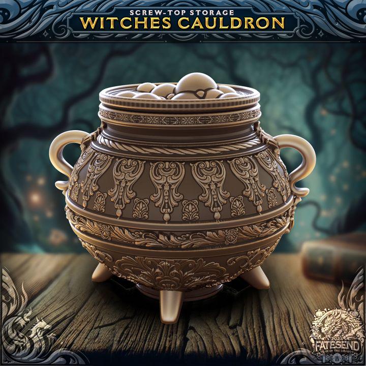 
Witch’s Cauldron Dice Vault – Fantasy Dice Storage Container – Spooky DnD Accessory for Witches, Warlocks & RPG Fans. FatesEnd